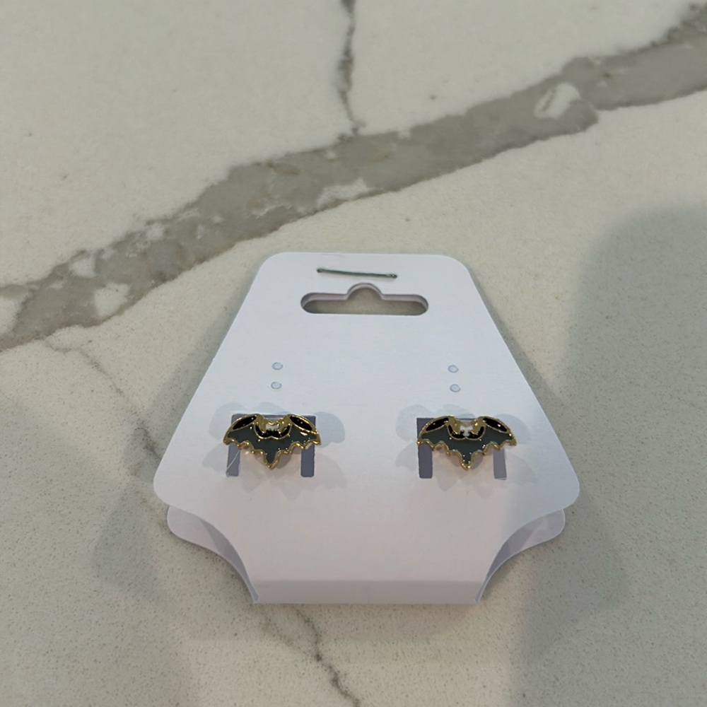 bat stud earrings